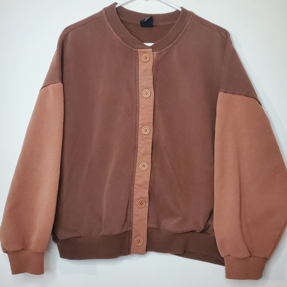 PacSun Womens Oversized ColorBlock Button Sweater Cardigan Size XS - Picture 4 of 12